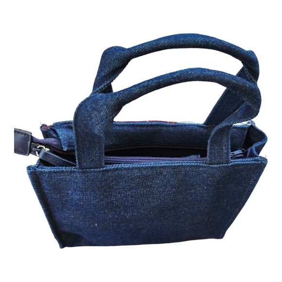 St John's Bay Authentic Denim Purse and Wallet, America Flag, Red/White/… - Picture 3 of 13